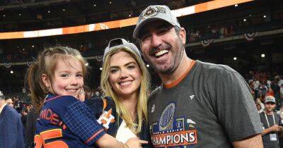 Kate Upton and Husband Justin Verlander Celebrate His World Series Win With Daughter Genevieve: Photos - www.usmagazine.com