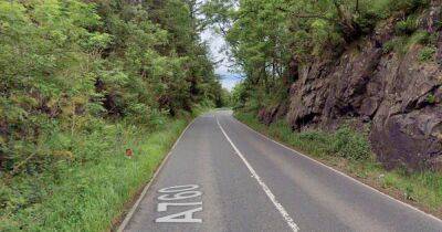 Biker dies after horror crash on Scots road as police probe closes A760 for nine hours - www.dailyrecord.co.uk - Scotland - Beyond