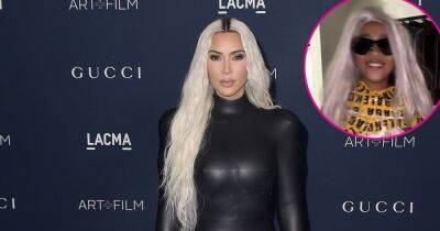 North West Hilariously Recreates Kim Kardashian’s Balenciaga Caution Tape Catsuit in New TikTok - www.usmagazine.com - California