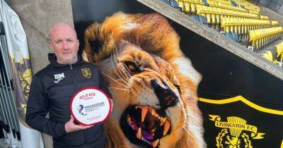 Livingston boss David Martindale donates Manager of the Month award to raise funds for charity - www.dailyrecord.co.uk