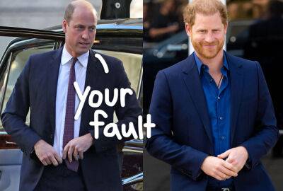 Prince William's 'Conflict' With Prince Harry Is WORSE After Docuseries Exposed His 'Dirty Laundry'! - perezhilton.com