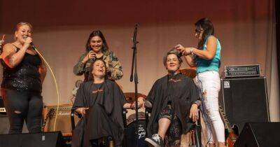 Aberfeldy friends shave heads and raise more than £10,000 for charity - www.dailyrecord.co.uk - Scotland - Centre - county Hall