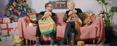 Ian McKellan and Björn Ulvaeus knit Abba’s Christmas jumpers together again - completemusicupdate.com