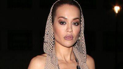 Rita Ora Wore a Completely Sheer Nude Mesh Gown With a Hood—See Pics - www.glamour.com - Britain - London