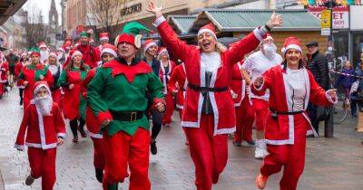Red-y, set, go ho ho! as hundreds pound pavements for annual Perth Santa Run - www.dailyrecord.co.uk - Santa
