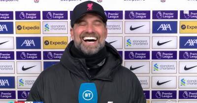 Jurgen Klopp laughs at Man City question and admits Liverpool FC can't catch Premier League leaders - www.manchestereveningnews.co.uk - Manchester - city After