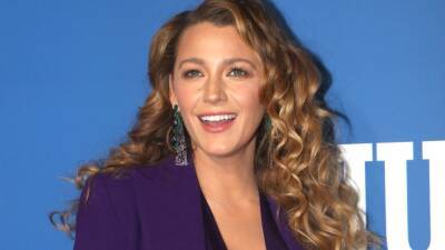 Blake Lively Just Wore a Plunging Purple Pantsuit—And Ryan Reynolds Dressed to Match - www.glamour.com