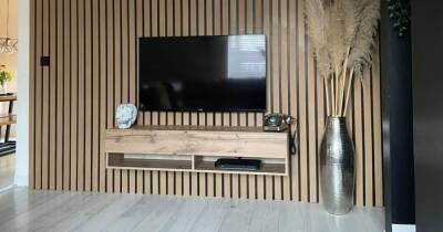 The DIY wood panelling feature wall that transformed an old bungalow for just £120 - www.manchestereveningnews.co.uk