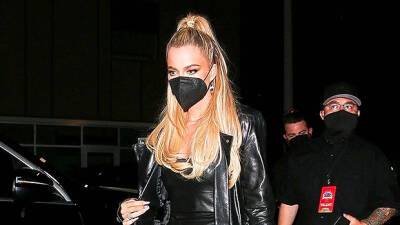 Khloe Kardashian Sizzles In Leather Mini Dress At Justin Bieber Party Before Terrifying Shooting - hollywoodlife.com