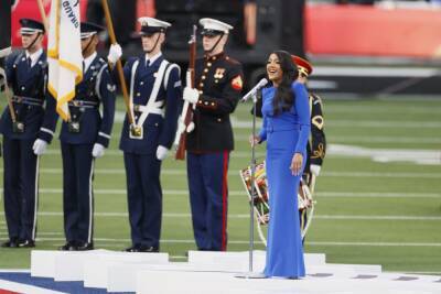 Jhené Aiko kicks off Super Bowl 2022 with 'America the Beautiful,' Mickey Guyton sings national anthem - www.foxnews.com - Los Angeles - Los Angeles - California