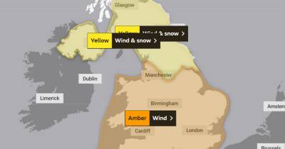 Weather forecast as Storm Eunice set to bring potential for SNOW tomorrow - www.manchestereveningnews.co.uk - Britain - Scotland - Manchester - Ireland - county Cloud