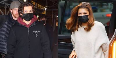 Tom Holland & Zendaya Spotted at NY Rangers Game with Friend Hunter Schafer! (Photos) - www.justjared.com - New York