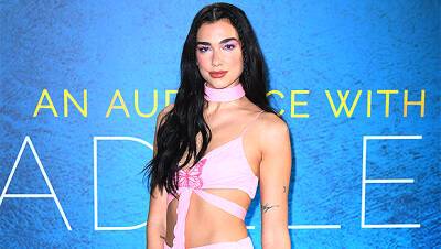 Dua Lipa Does A Headstand As She Shows Off Impressive Yoga Skills In Crop Top Leggings - hollywoodlife.com - Britain