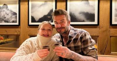 Inside David Beckham's fun ski holiday with the kids as Victoria preps for fashion week back home - www.ok.co.uk - France - Victoria