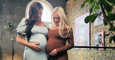 Jess Wright poses with pregnant sister-in-law and says their babies 'will be best cousins' - www.ok.co.uk