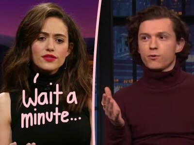 Wait, Emmy Rossum Is Playing Tom Holland's MOTHER?! Hollywood Ageism?! Twitter Reacts! - perezhilton.com - county Sullivan