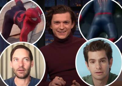 Tom Holland Reveals One Of The Spider-Man Actors Wore A 'Fake Ass' In No Way Home! - perezhilton.com - county Andrew