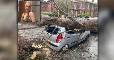 "It's such bad luck": Student left in shock after massive tree crushes her car during Storm Franklin - www.manchestereveningnews.co.uk - Manchester - city Clifton