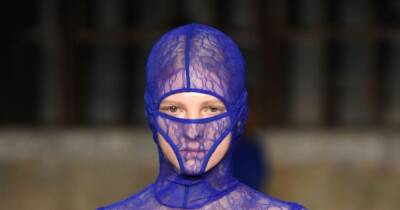 Designer shocks fans with 'thong masks' at New York Fashion Week - www.ok.co.uk - Australia - New York - New York