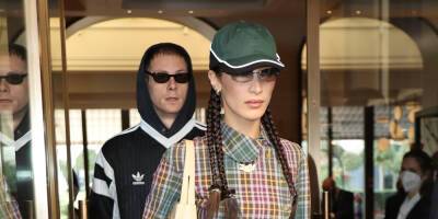 Bella Hadid Steps Out with Boyfriend Marc Kalman Before Hitting the Runway for Ports 1961 - www.justjared.com - Italy