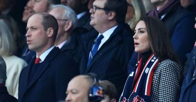Kate Middleton and Prince William look tense during England v Wales rugby match - www.ok.co.uk - Britain