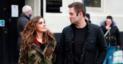 Kym Marsh a far cry from Fatal Attraction horror as she exchanges look of love with husband Scott - www.manchestereveningnews.co.uk - New York - Manchester - county Forrest - city Sandhurst