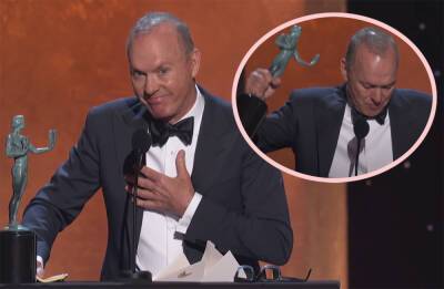 Michael Keaton Was In The Bathroom When He Won At SAG Awards -- Then Delivered Tear-Jerking Speech Dedicated To His Late Nephew - perezhilton.com