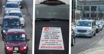'It’s a complete con!': More than 100 taxis stage Clean Air Zone protests across Greater Manchester - www.manchestereveningnews.co.uk - Manchester - county Oxford - city Media