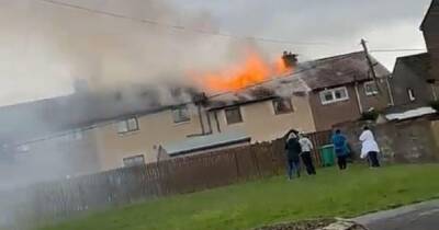 Huge flames engulf Scots home as nearby residents evacuated - www.dailyrecord.co.uk - Scotland - city Fife