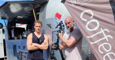 Outlander's Sam Heughan and Graham McTavish spotted at New Zealand eatery as they film Men in Kilts - www.dailyrecord.co.uk - Scotland - New Zealand - county Graham