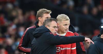 Manchester United manager Ralf Rangnick explains why he only started Donny van de Beek once - www.manchestereveningnews.co.uk - Manchester - Germany