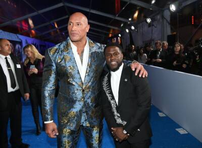 Kevin Hart Jokes His Kids ‘Break Down’ Over Stars ‘Nowhere Near As Big’ As Him, Joins Dwayne Johnson For ‘GMA’ Chat - etcanada.com - USA - county Hart