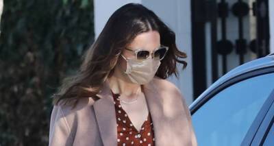 Mandy Moore Wears Chic Outfit for Hair Appointment in Beverly Hills - www.justjared.com - Beverly Hills