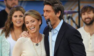 Amy Robach leaves David Muir baffled in hilarious backstage video - hellomagazine.com