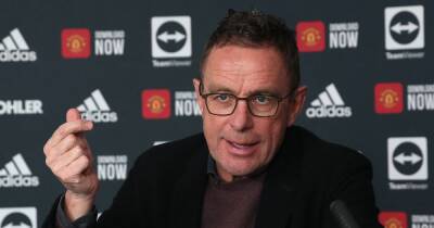 Ralf Rangnick sends warning to Manchester United players after Martial and Van de Beek exits - www.manchestereveningnews.co.uk - Manchester - Germany