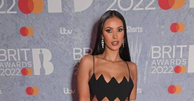 Maya Jama flashes £700k engagement ring and sports cut out dress on Brit Awards red carpet - www.ok.co.uk