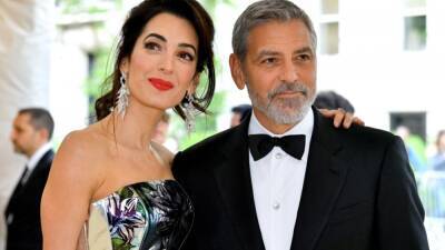 Watch George Clooney and Wife Amal Accept Elevate Prize Foundation's Catalyst Award Together - www.etonline.com