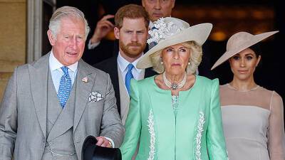 Prince Charles Camilla Spotted With A Photo Of Prince Harry Meghan Markle’s Wedding In Living Room - hollywoodlife.com - London