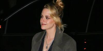 Kristen Stewart Suits Up for a Night Out in NYC - www.justjared.com - county York - county Spencer - county Stewart