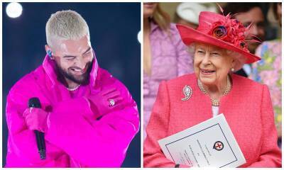 Maluma hilariously reacts to a meme that compares him to Queen Elizabeth II - us.hola.com - France - Colombia