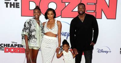 Gabrielle Union and Dwyane Wade Pose With Daughters Zayn and Kaavia at ‘Cheaper By the Dozen’ Premiere: Photos - www.usmagazine.com - California - state Nebraska