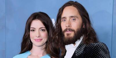 Anne Hathaway Wears Sexy Cutout Dress Next To Jared Leto at 'WeCrashed' Premiere in LA - www.justjared.com - New York - Los Angeles - Israel