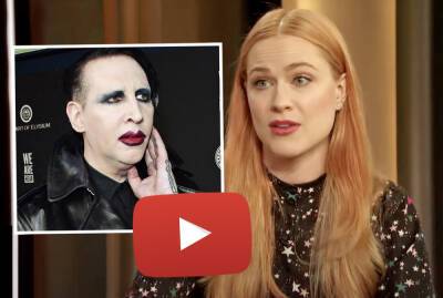 Evan Rachel Wood Demands YouTube Remove Marilyn Manson Video In Which She's 'Essentially Raped On Camera' - perezhilton.com - county Wood