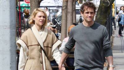 Claire Danes Husband Hugh Dancy Hold Hands As They Take Kids Cyrus, 9, Rowan, 3, To Park - hollywoodlife.com - France