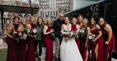 Tom Hanks joined by wife Rita Wilson as he photobombs another wedding posing with Pittsburgh bride - www.msn.com - New York - Ireland - Ukraine