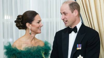 Kate Middleton Wears Queen Elizabeth's Jewelry With Stunning Green Gown in Jamaica - www.etonline.com - Britain - Barbados - Jamaica - county Allen - county Patrick
