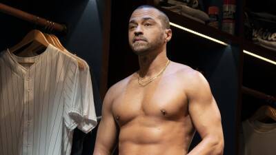 Jesse Williams Strips Down in First Look at 'Take Me Out' on Broadway - www.etonline.com - county Williams - county Major - county Adams - city Adams