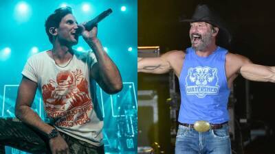 Russell Dickerson on How Tim McGraw 'Spews Wisdom' and Stays 'Jacked AF' on Tour (Exclusive) - www.etonline.com