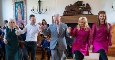 Prince Charles and Camilla beam as they Irish dance during final day of Ireland tour - www.ok.co.uk - Ireland