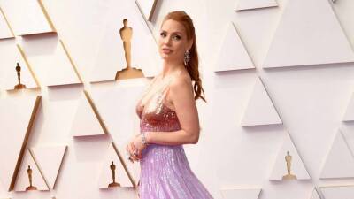 2022 Oscars Red Carpet Arrivals: Jessica Chastain, Bradley Cooper and More - www.etonline.com - Ukraine